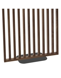 Samostatná stěna z lamel se základnou – Ořech [30x60] 2