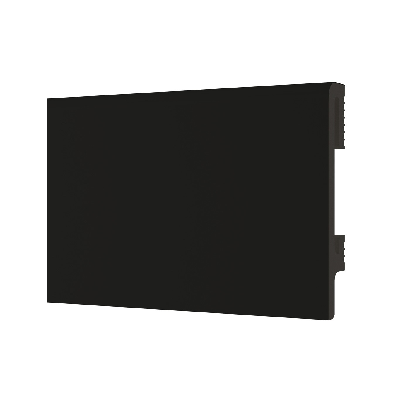 Wytrzymała czarna listwa przypodłogowa DuroFit PF080B 8cm - Premium Floor