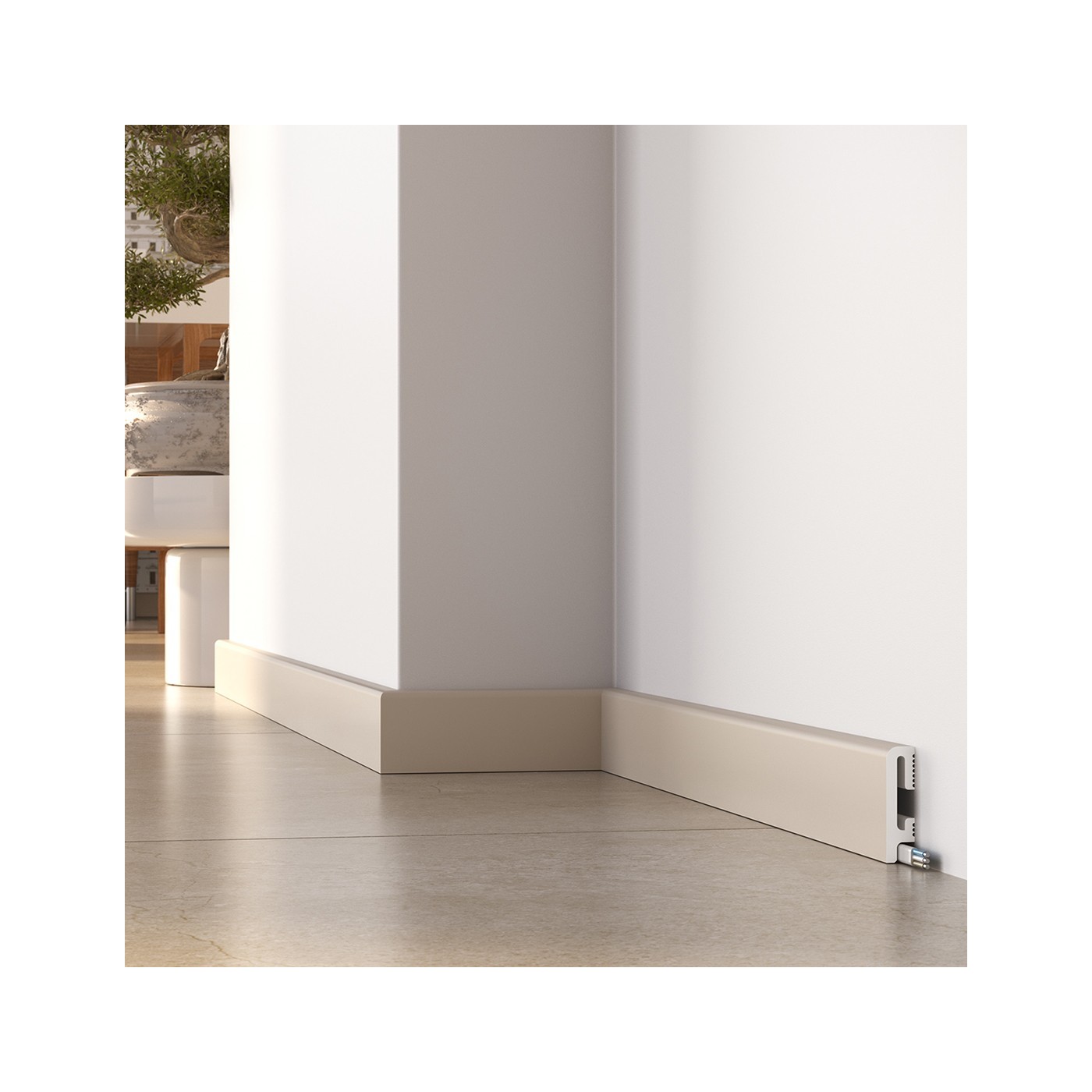 Elegancka listwa przypodłogowa Kaszmir DuroFit PF060K 6cm - Premium Floor