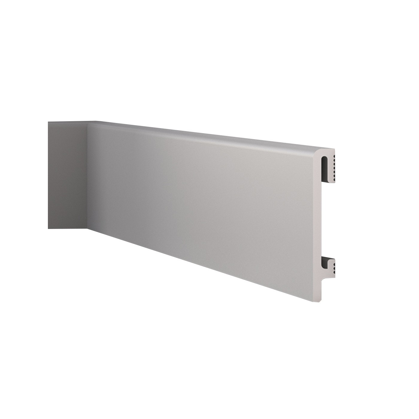 Gładka listwa przypodłogowa Szara DuroFit PF100G 10cm - Premium Floor