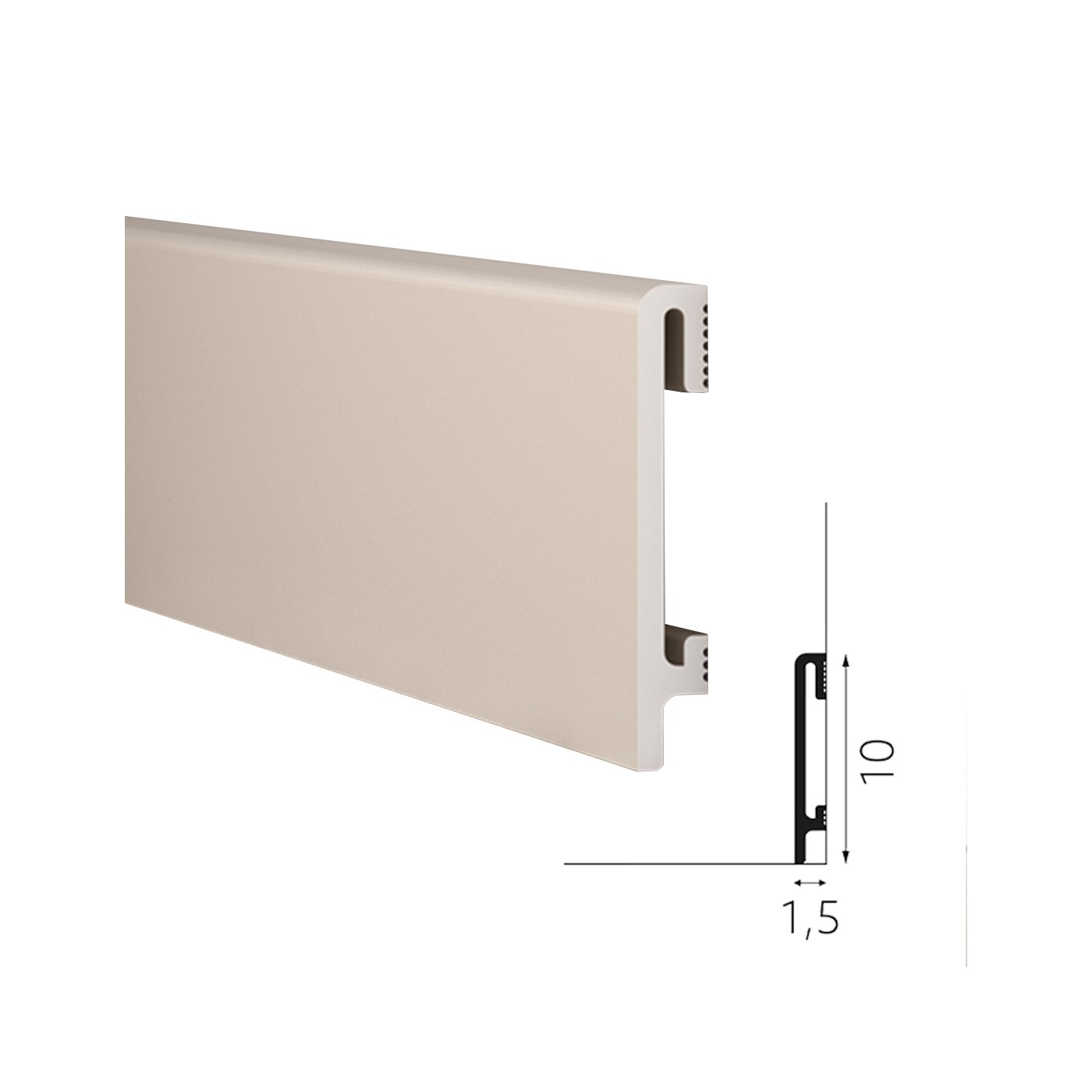 Dekoracyjna listwa podłogowa Kaszmir DuroFit PF100K 10cm - Premium Floor