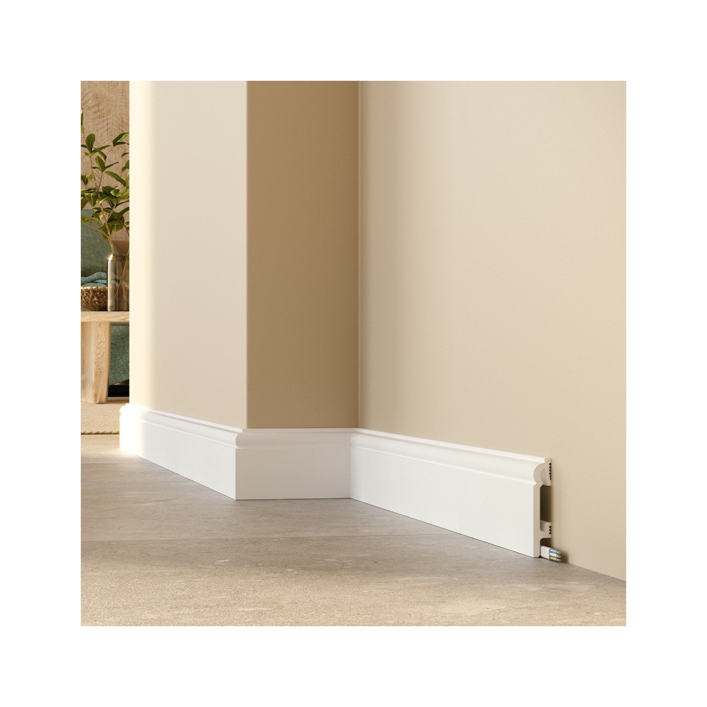 Frezowana listwa przypodłogowa DuroFit PF082 8cm - Premium Floor
