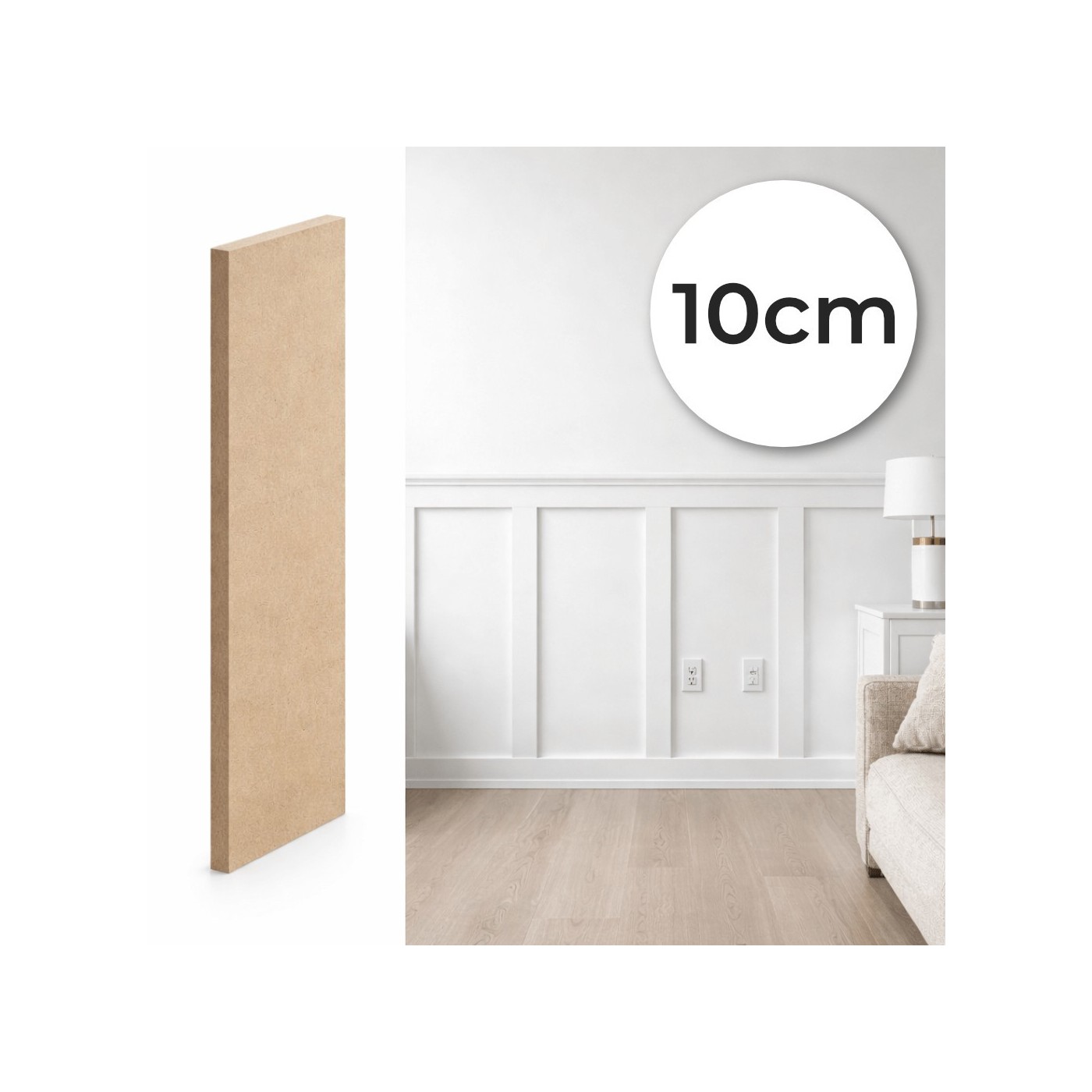 Malířské lišty pro kutily - anglické obložení 10cm