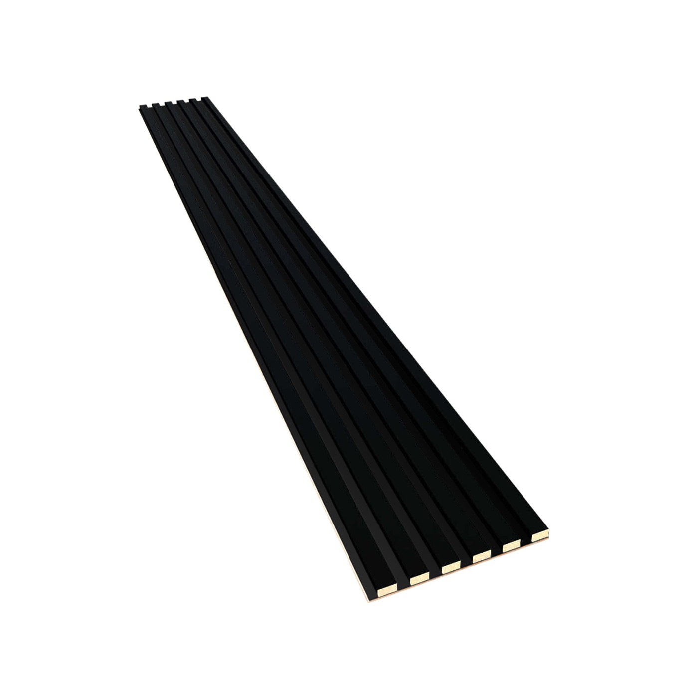 Lamele na płycie HDF Czarny mat