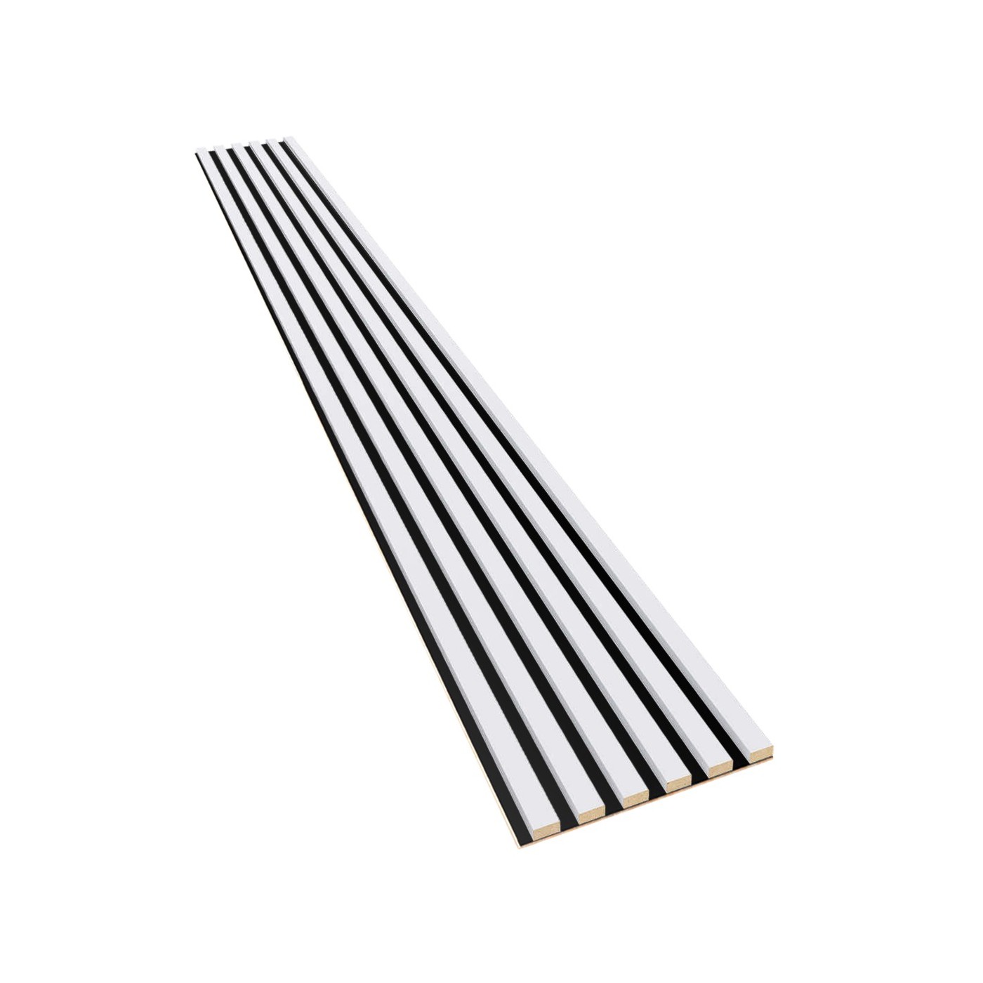 Lamele na płycie HDF Biały mat