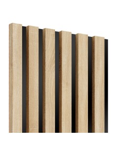 Lamele na czarnym panelu HDF Lameo Dąb Sonoma