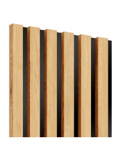 Lamele na czarnym panelu HDF Lameo Dąb Naturalny