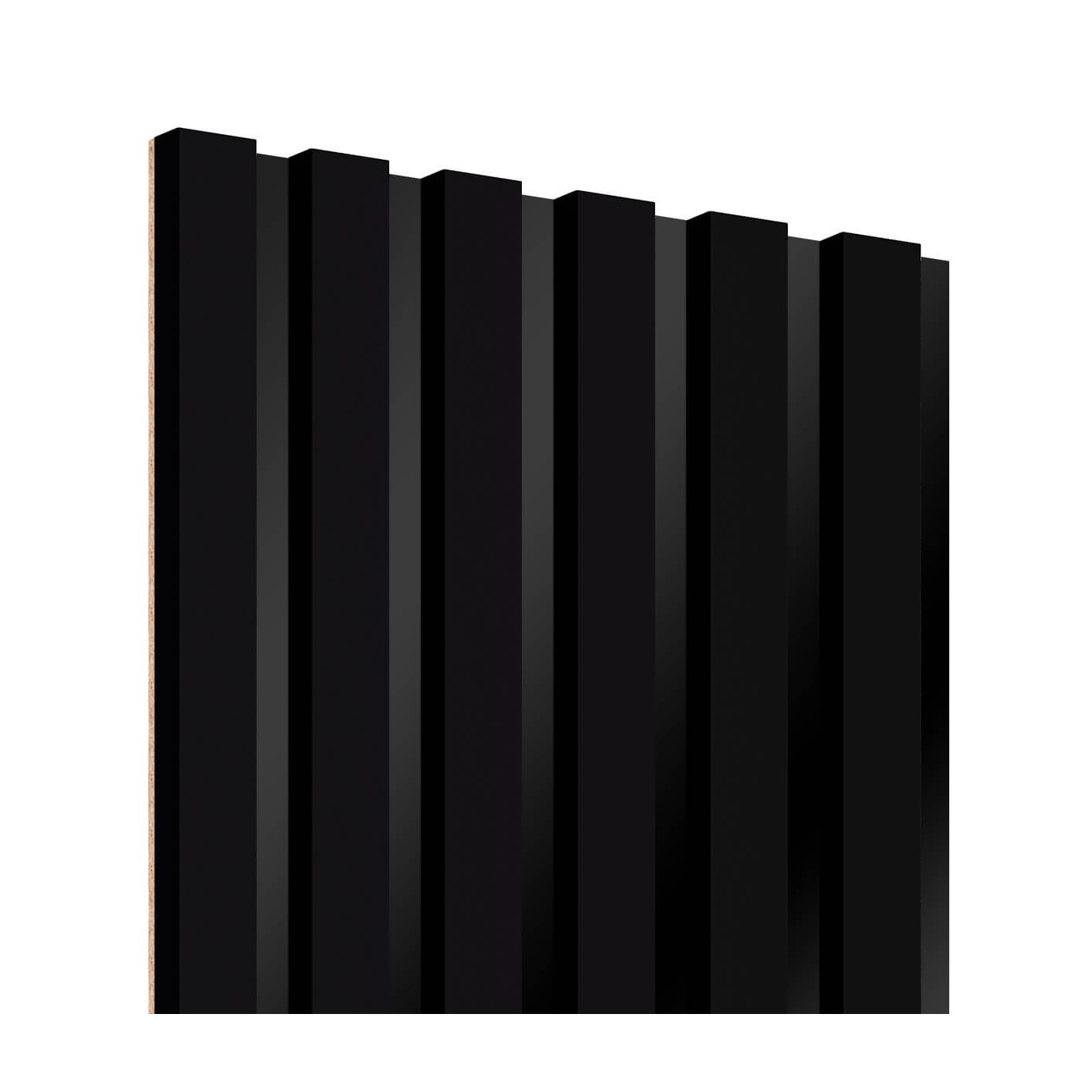 Lamele na czarnym panelu HDF Lameo Czarny Mat