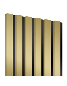 Lamele na czarnym panelu HDF Lameo Złoty