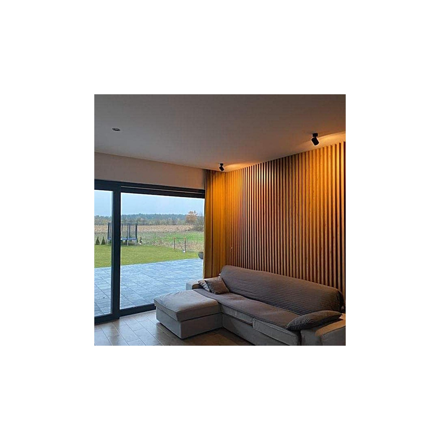 Dębowe lamele ścienne