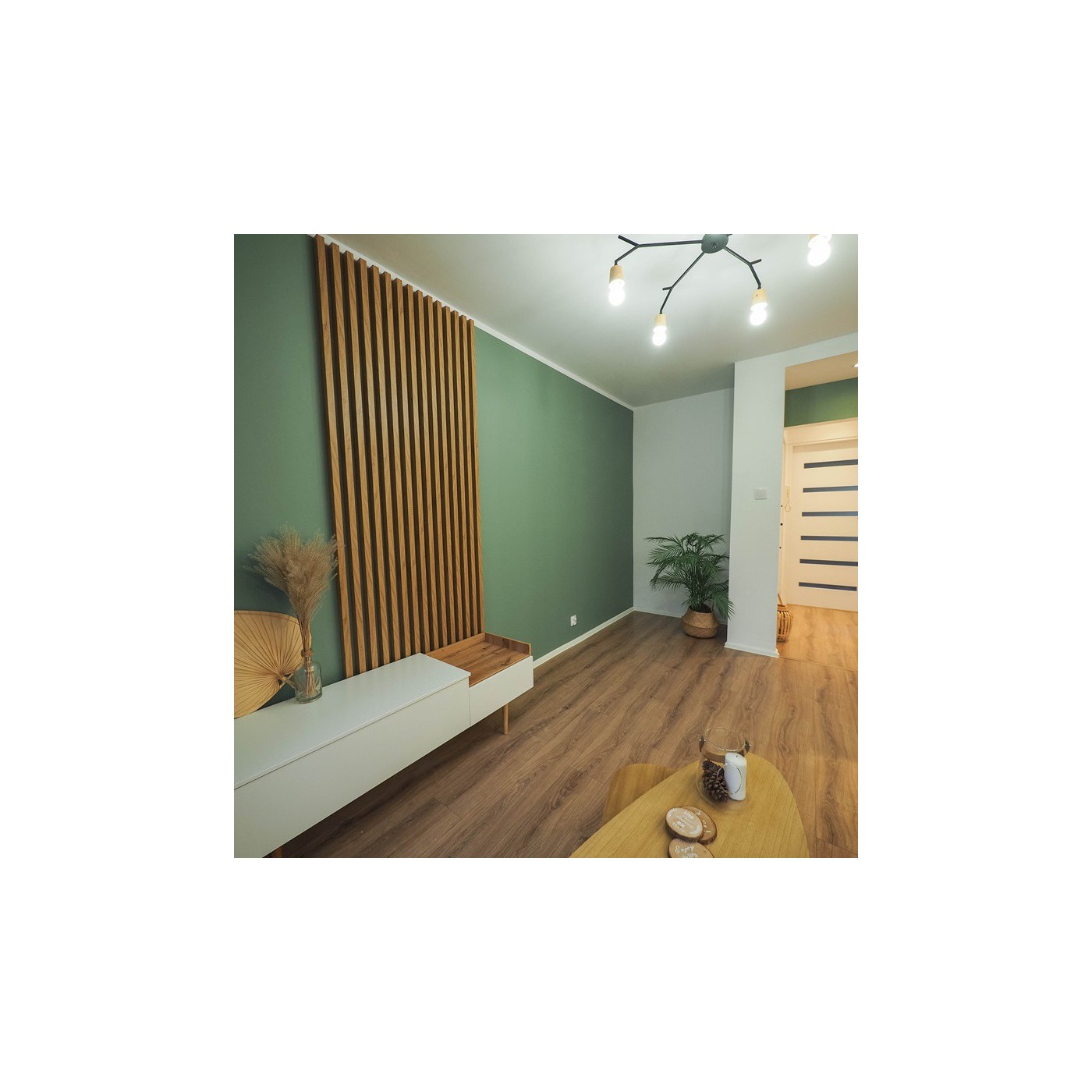 Lamele dąb naturalny na ścianę