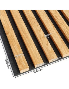 Lamely na plsti přírodní dub [30x275 cm] - lameo® 2