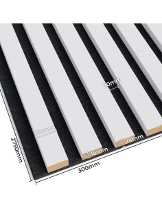 Lamely na plsti bílé matné [30x275 cm] - lameo® 2