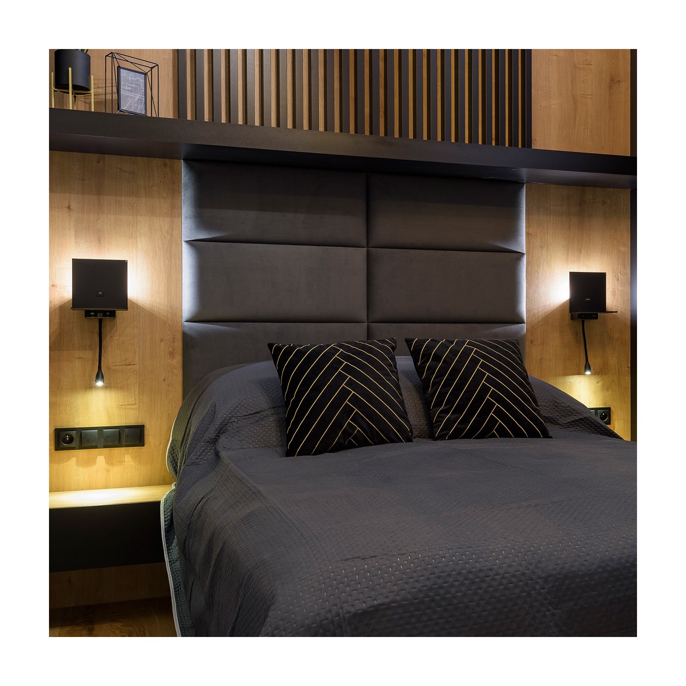 Lamely na plsti Černá matná [30x275 cm] - lameo®