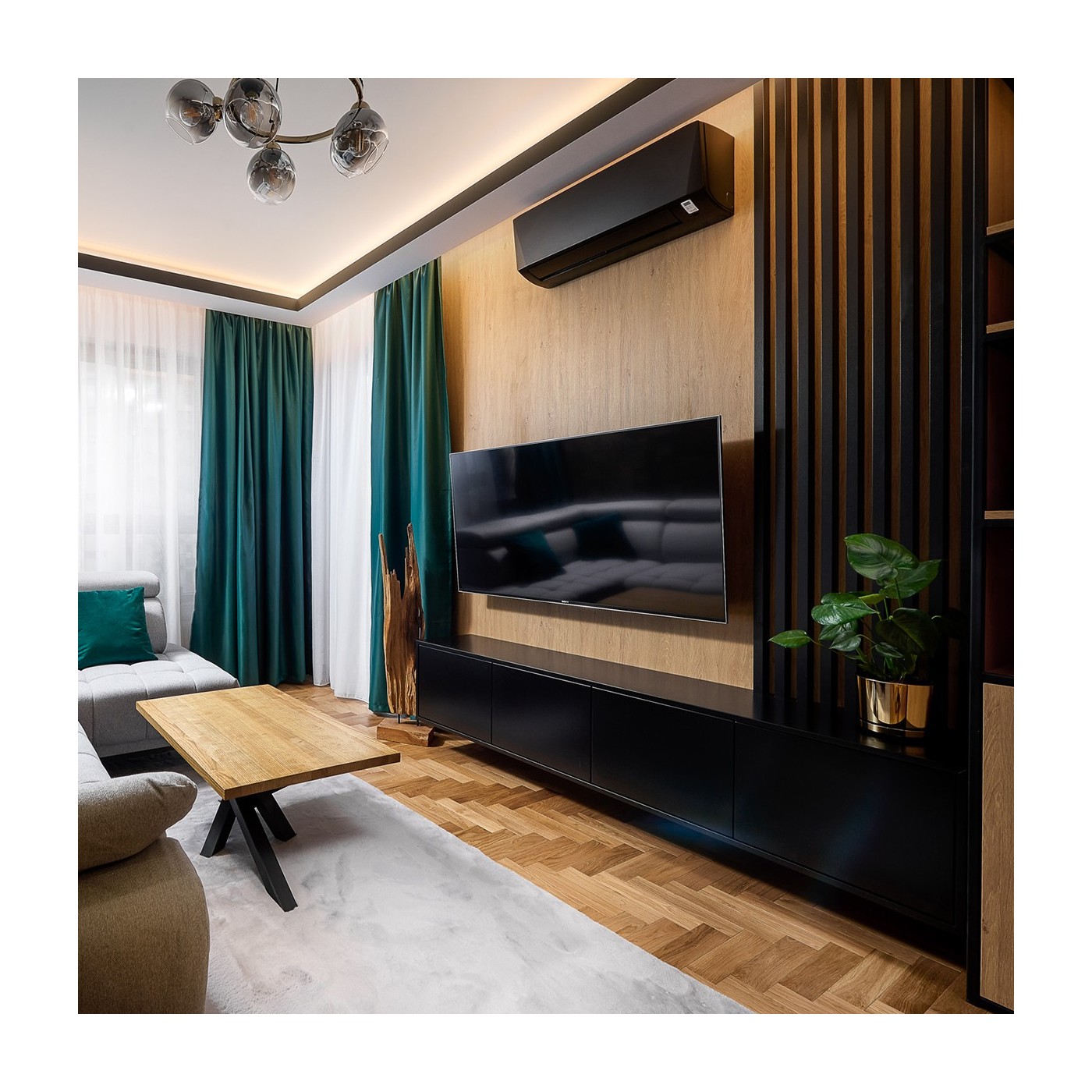 Lamely na plsti Černá matná [30x275 cm] - lameo®