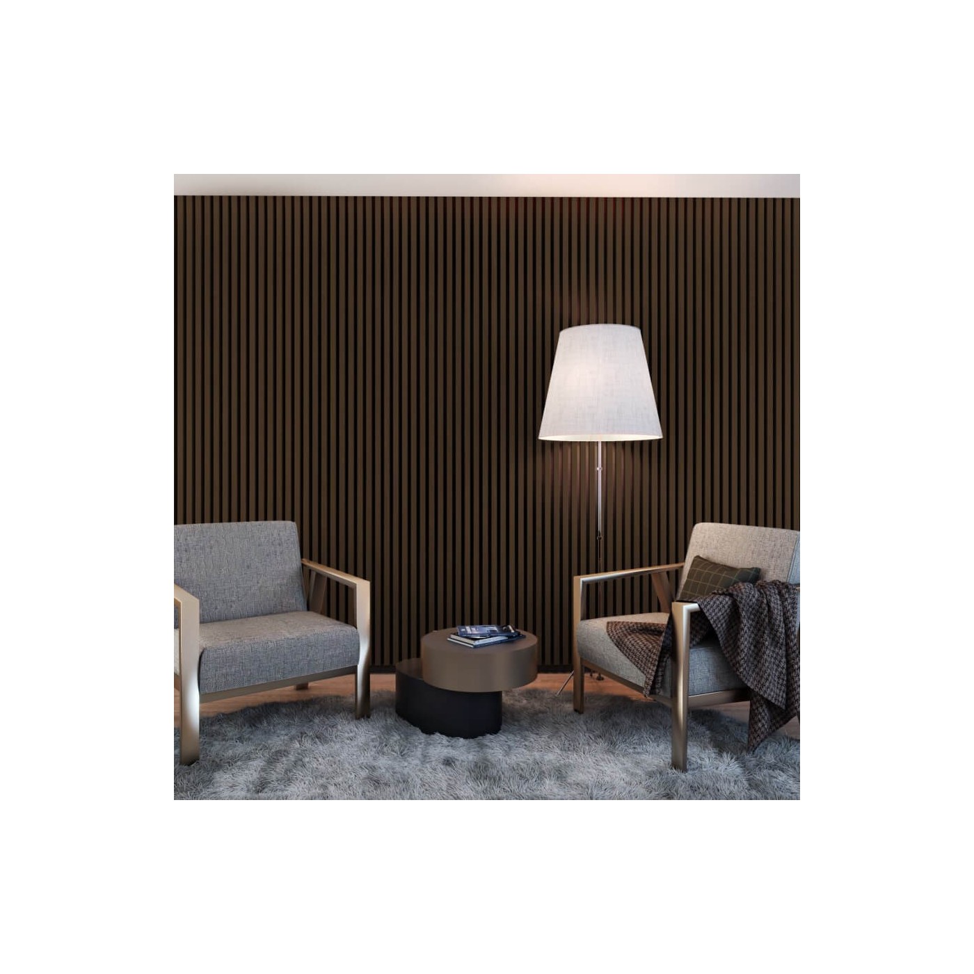 Lamely na panelu Ořech ⭐ [30x275 cm] - oficiální stránky lameo® shop