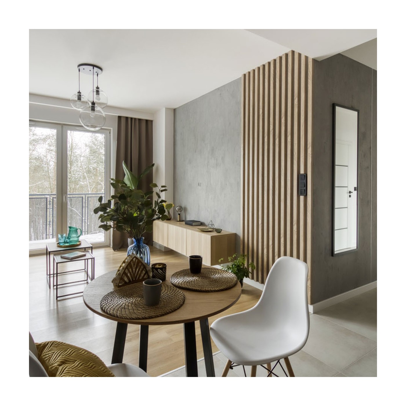 Lamely na panelu Bílý matný [30x275 cm] - lameo® shop