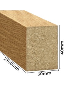 Dubová dýha lamely ⭐ [30x40 mm] - lameo® 2