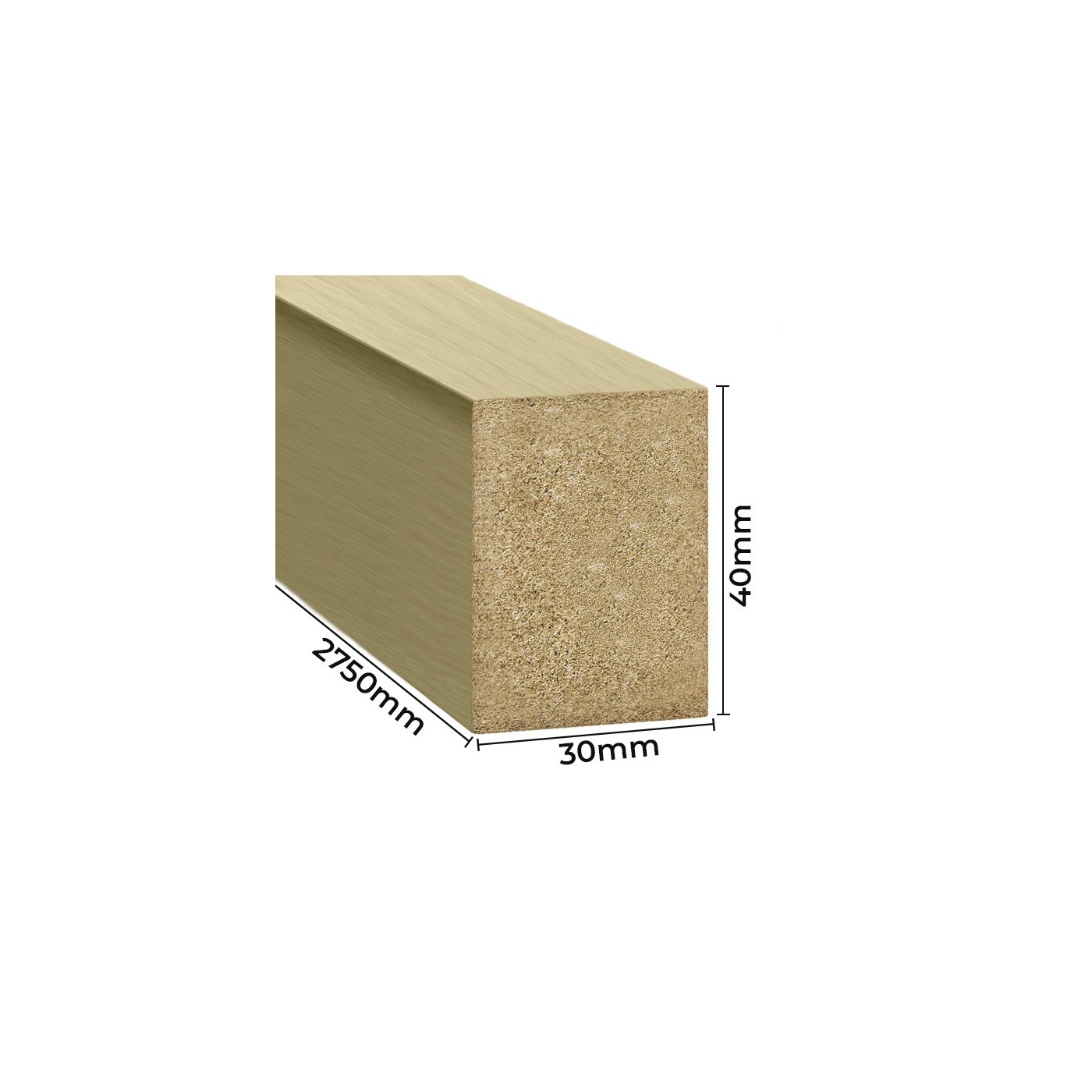 Lamely Standard zlatý lesk ⭐ [30x40] - Lameo®