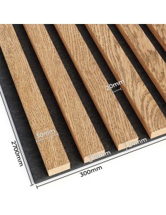 Lamely na plsti Dubová dýha [30x270 cm] - lameo® 2