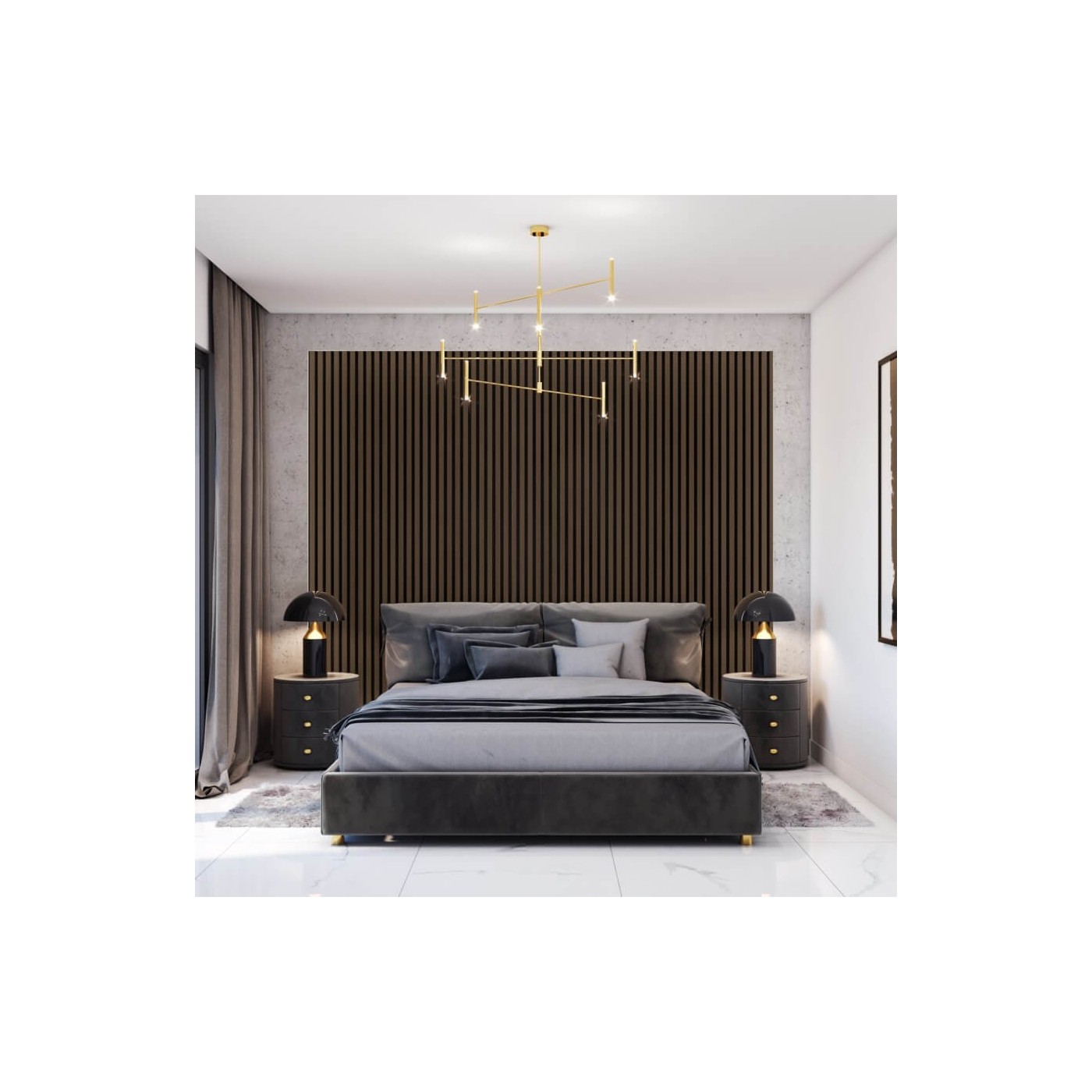 Panely 3D Ořech⭐ [60x60 cm] - lameo® shop