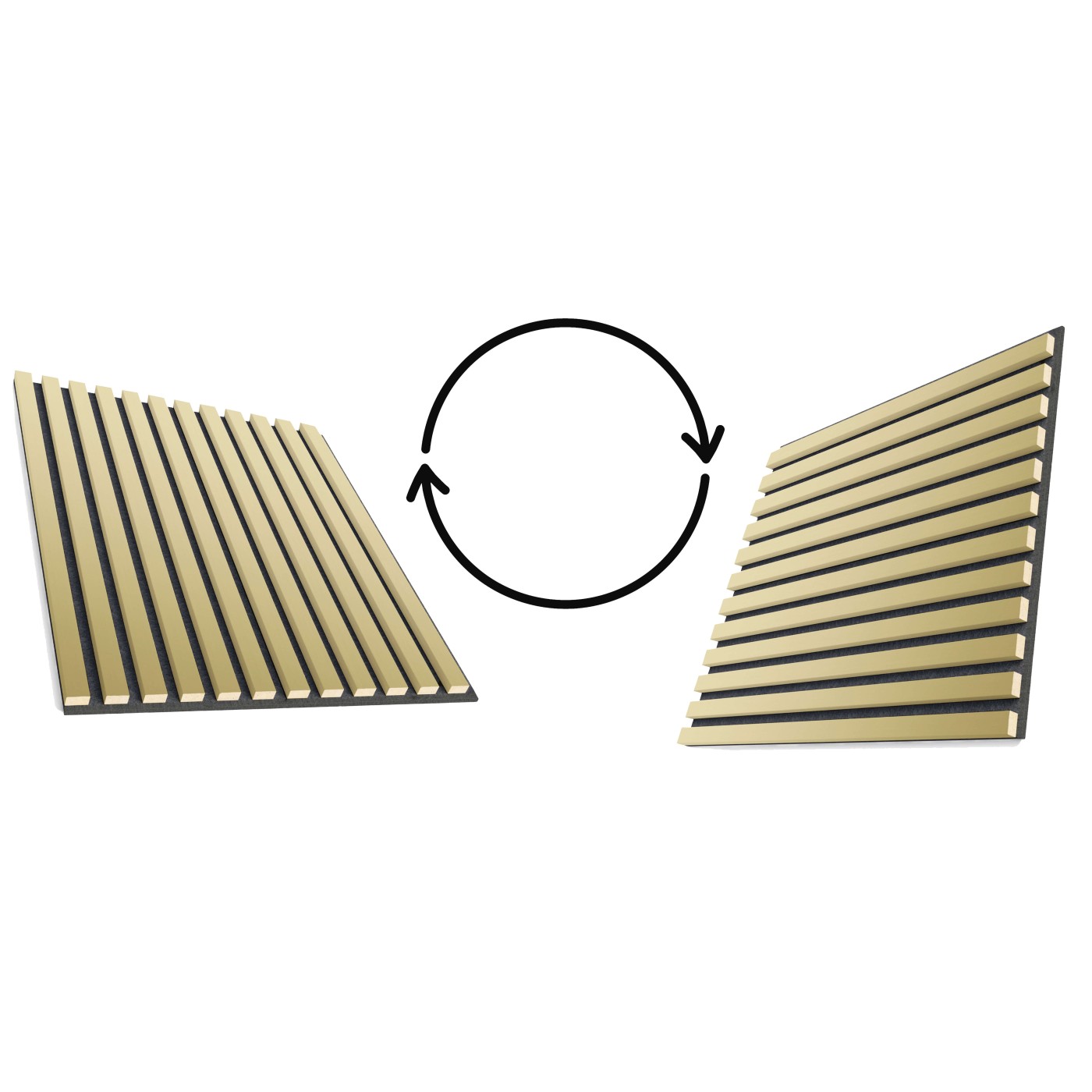 Panely 3D zlatým leskem ⭐ [60x60 cm] - lameo® shop
