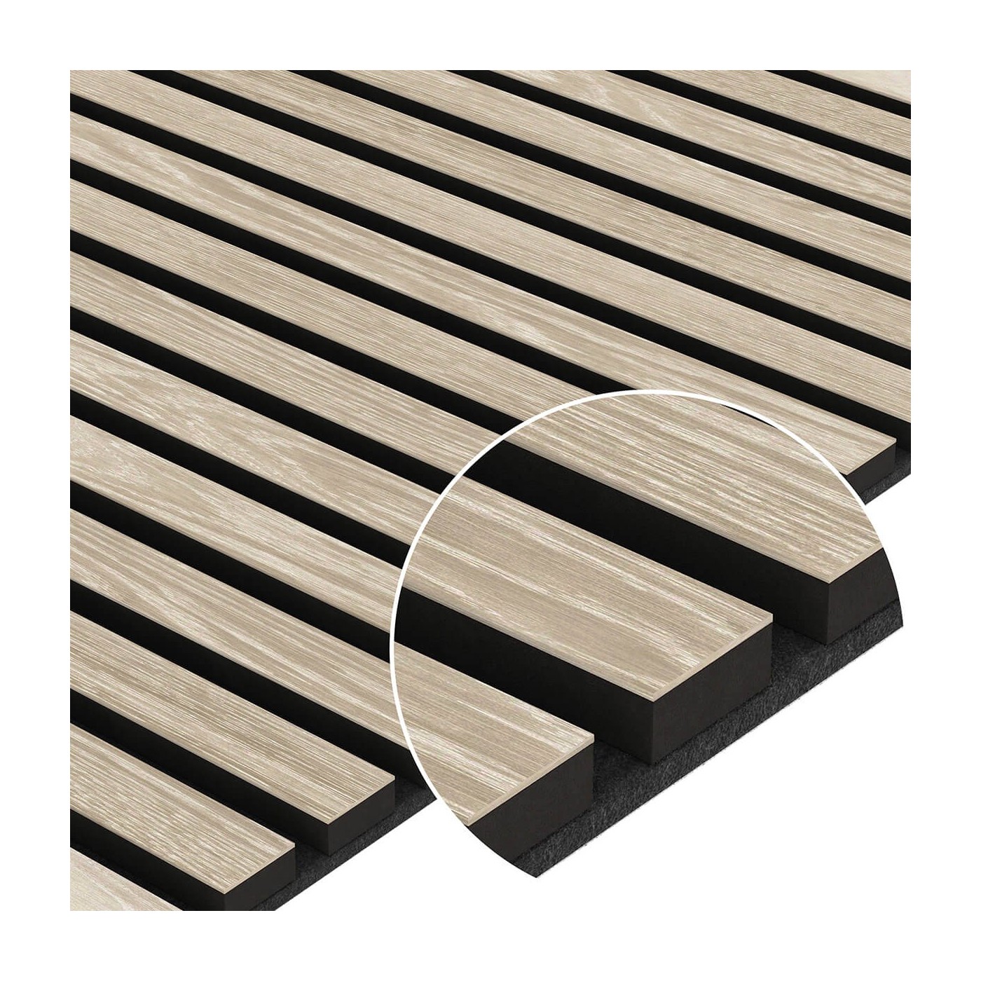 Dýhovaný 3D panel - Bělený Dub [60x60cm] ⭐ - Lameo® shop