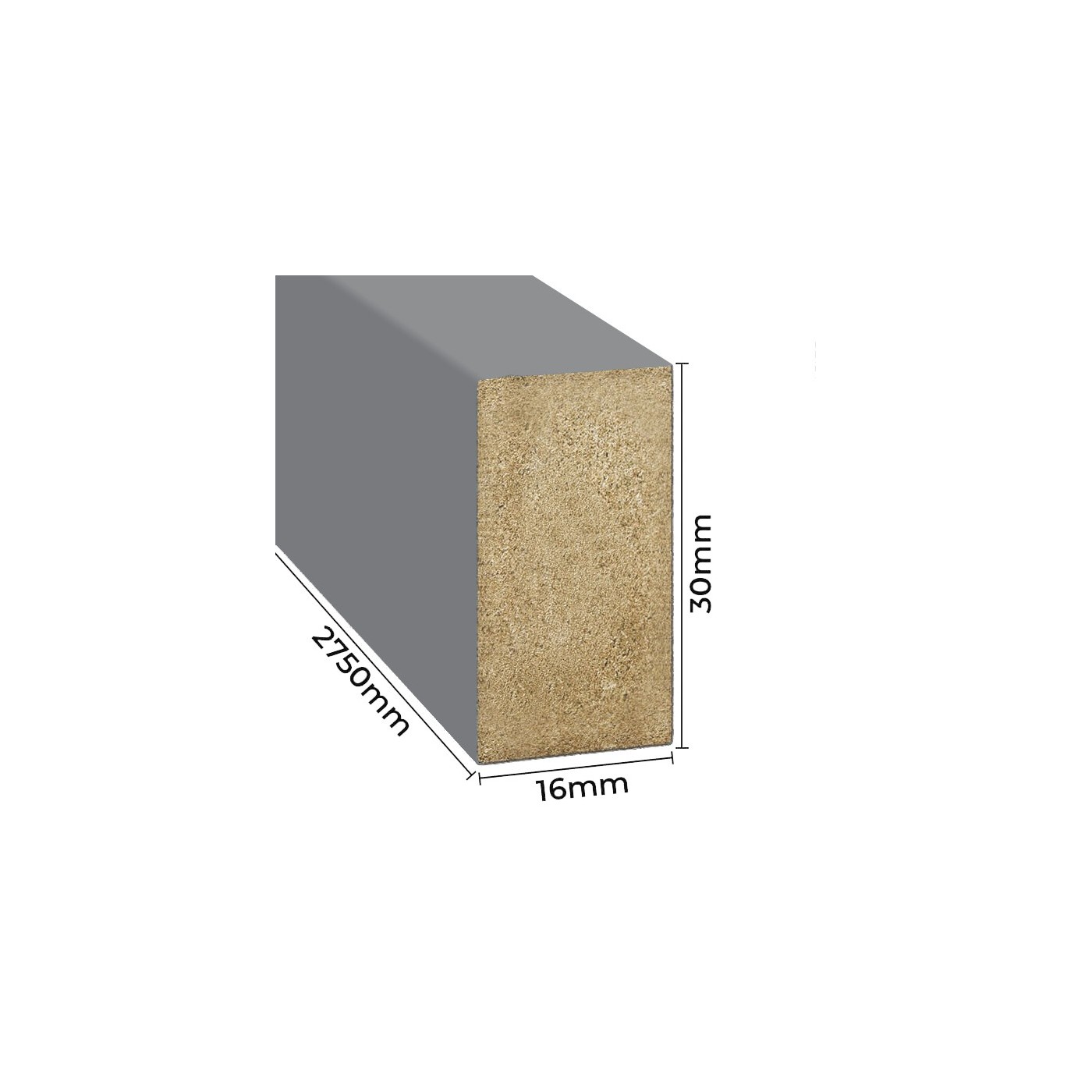 Lamely Mini Šedé [16x30 mm] - Lameo®