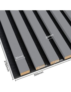 Lamely na plsti Šedá ⭐ [30x275 cm] - lameo® 2