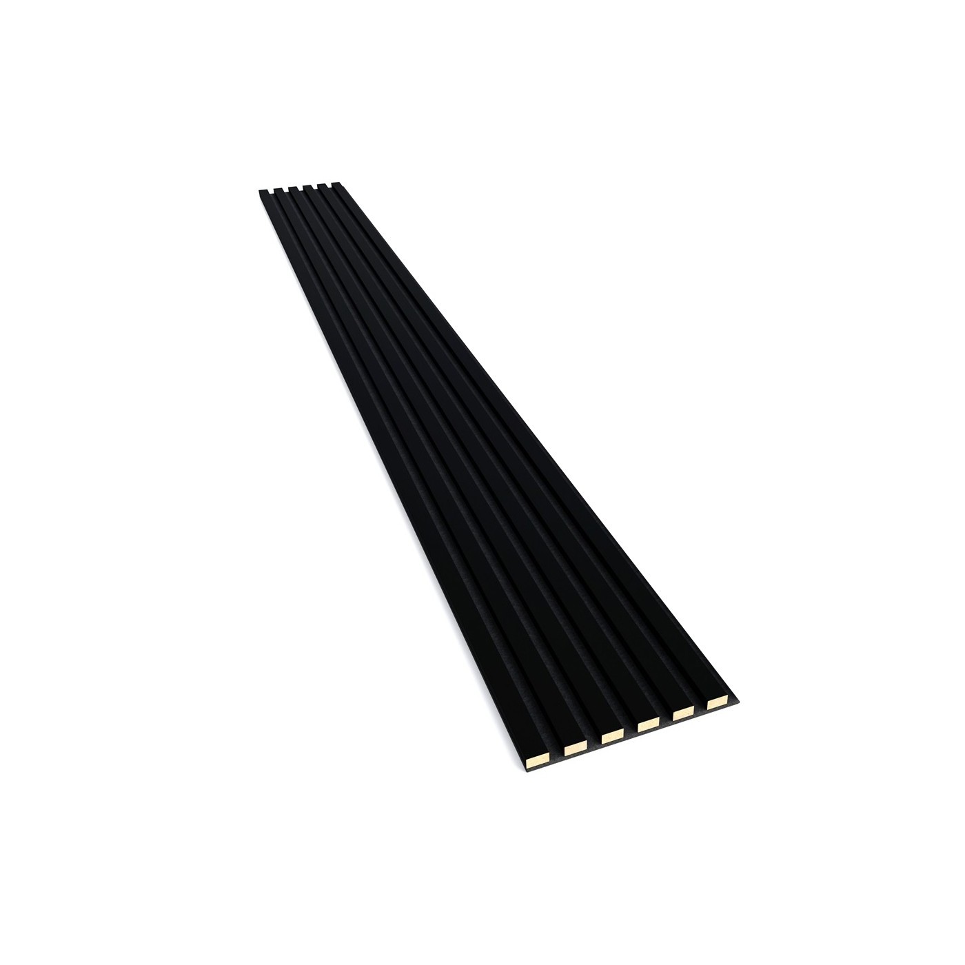 Lamely na plsti Černá matná [30x275 cm] - lameo®