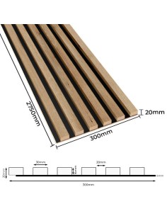Lamele na czarnym panelu HDF Lameo Dąb Artisan 2