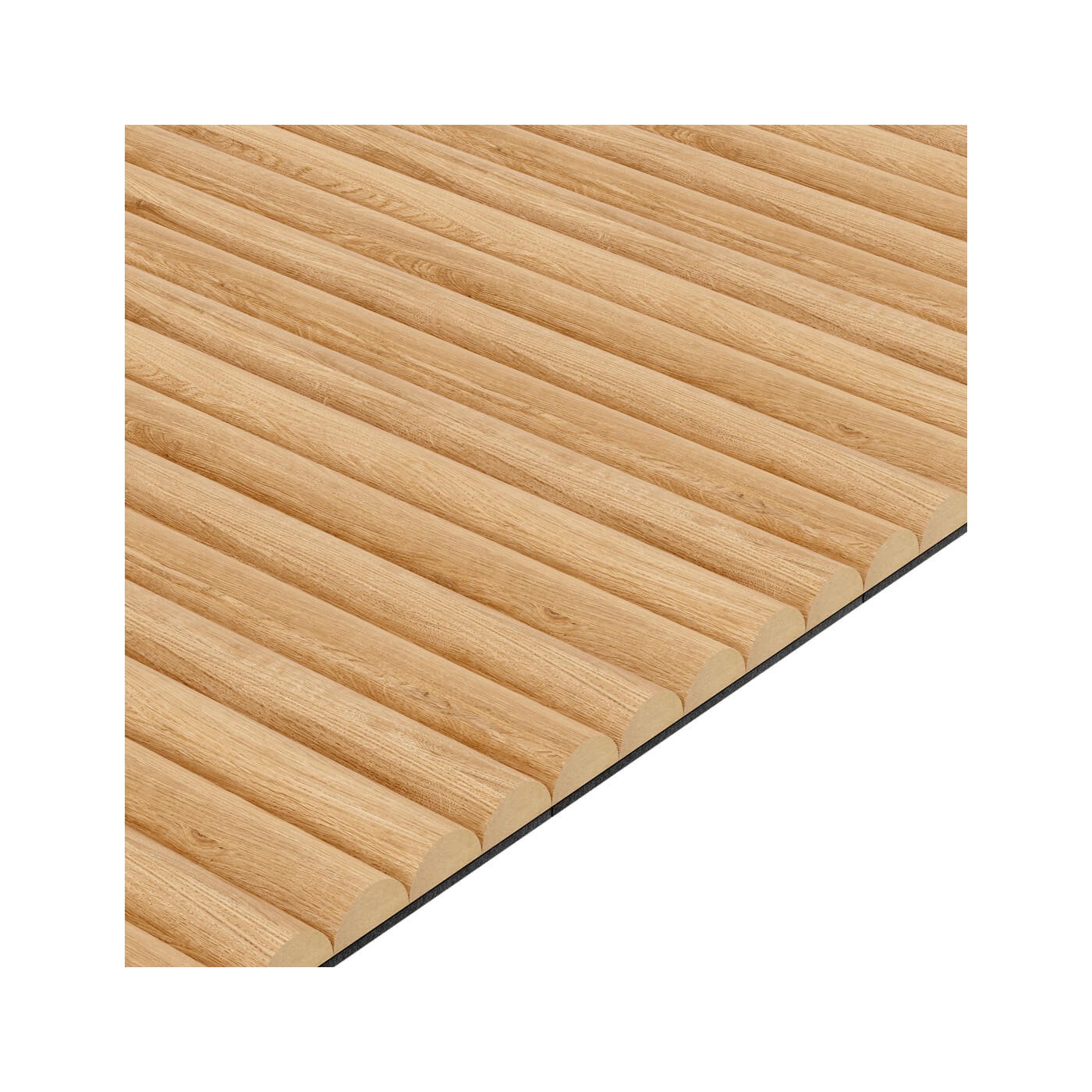 Rýhovany MDF panel - Přírodní dub