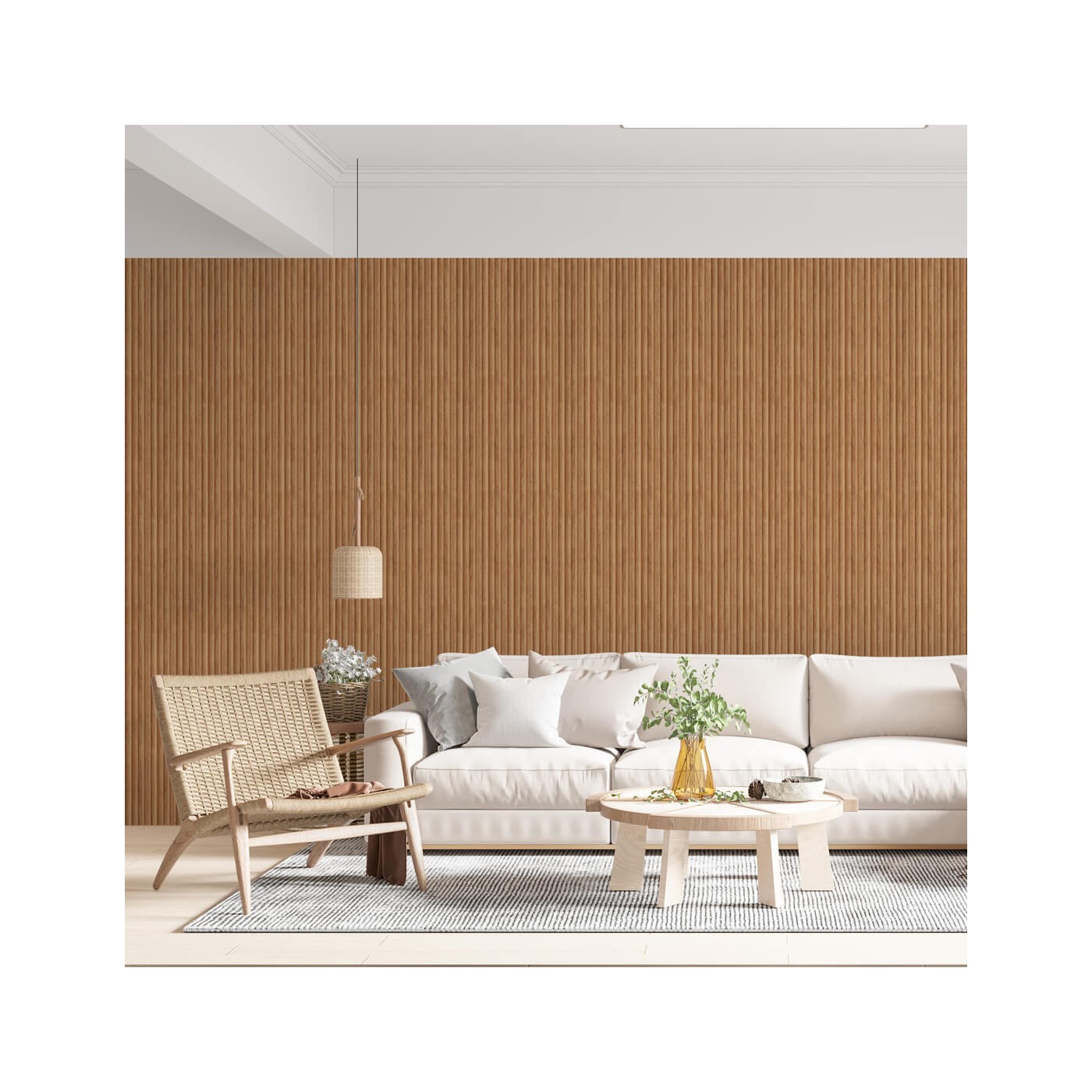 Rýhovany MDF panel - Přírodní dub