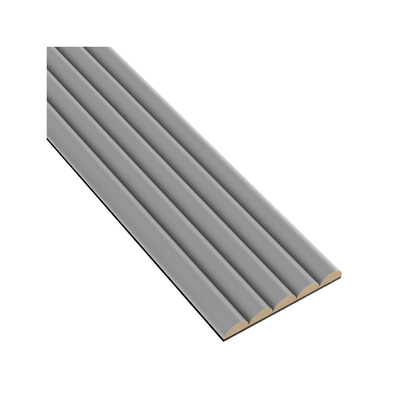 Rýhovany MDF panel - Šedý