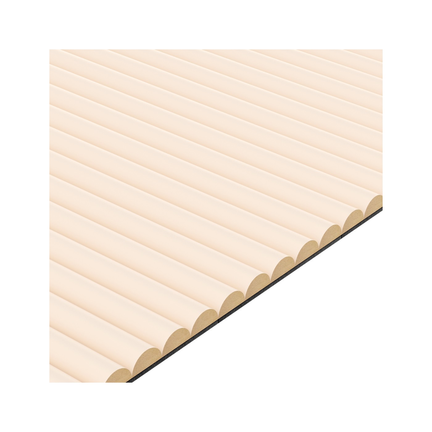 Rýhovany MDF panel - Béžová