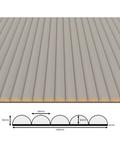 Rýhovany MDF panel - Kašmír