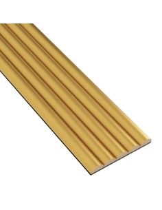 Rýhovany MDF panel - Zlato