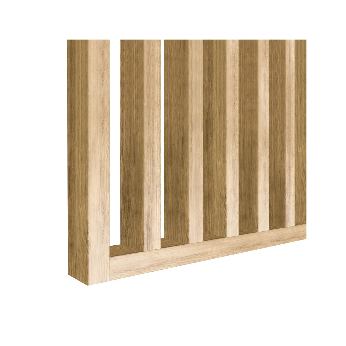 Lamelová stěna na míru - přírodní dub [30x60]