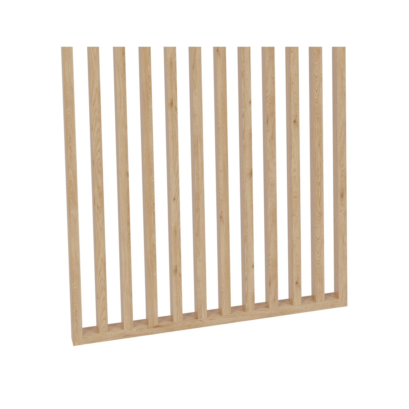 Lamelová stěna na míru - přírodní dub [30x60]