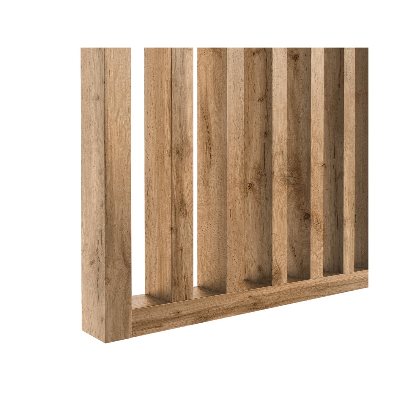 Lamelová stěna na míru - dub wotan [30x60]