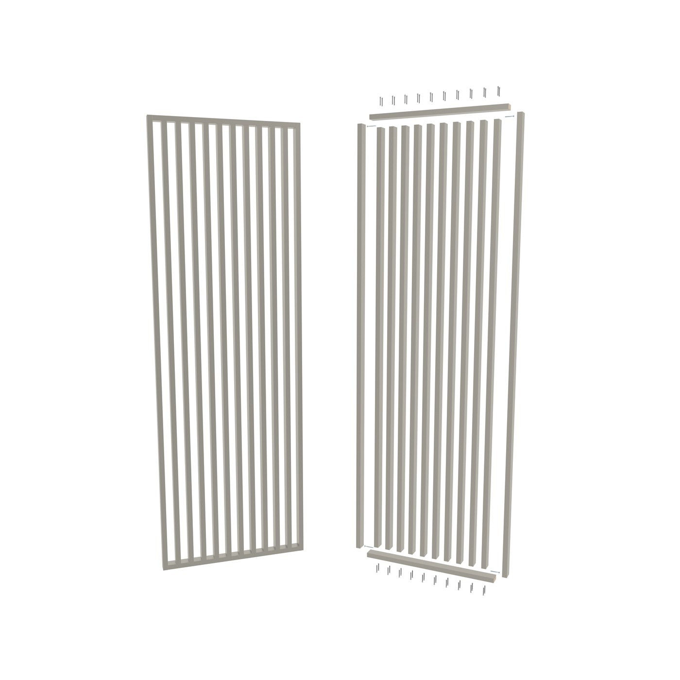 Lamelová stěna na míru - Kašmír [30x60]