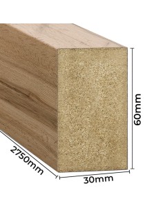 Stěnové latě - dub wotan [30x60] 2