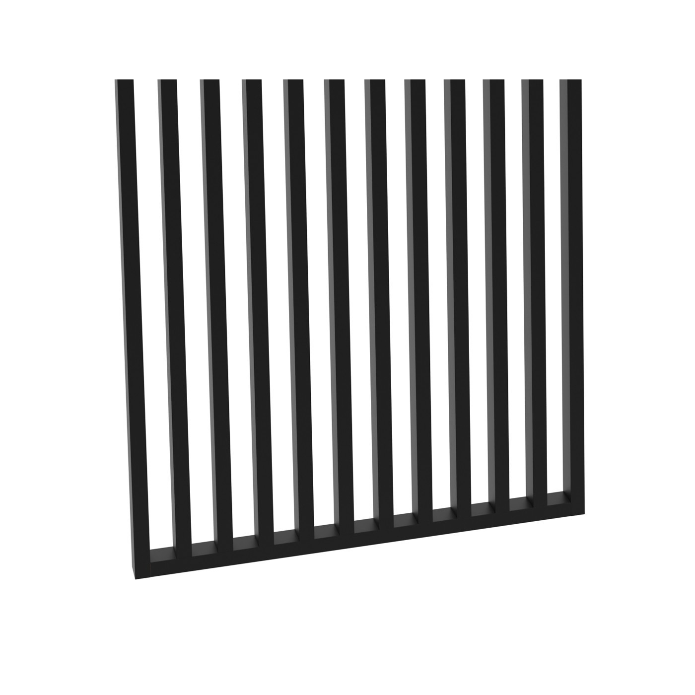 Lamelová stěna na míru - Černá [30x60]