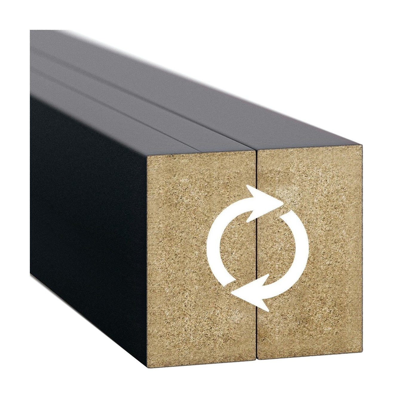 Lamelová stěna na míru - Černá [30x60]