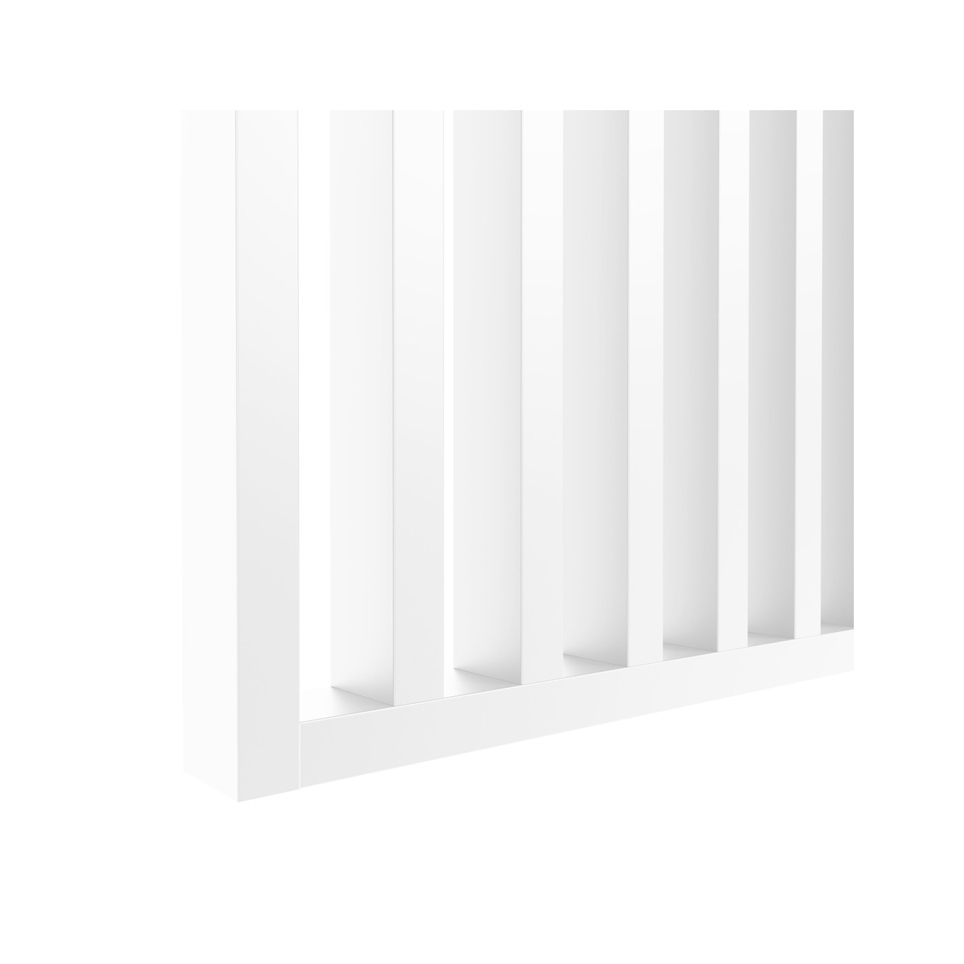 Lamelová stěna na míru - Bílá [30x60]