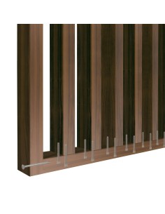 Lamelová stěna na míru - Ořech [30x60] 2