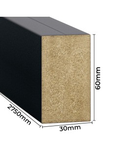 Stěnové latě - Černá [30x60]