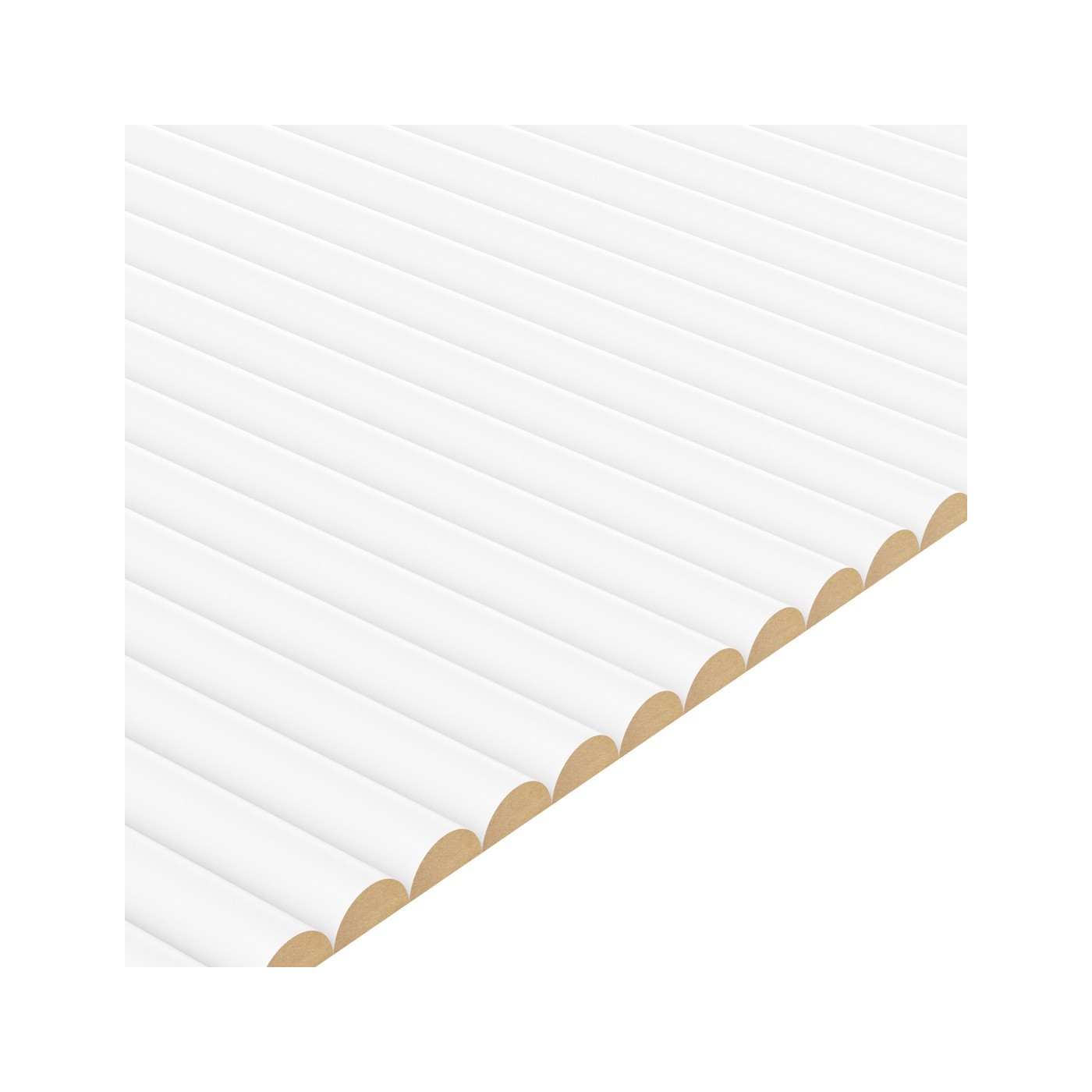 Dekorativní police z MDF - Bílá