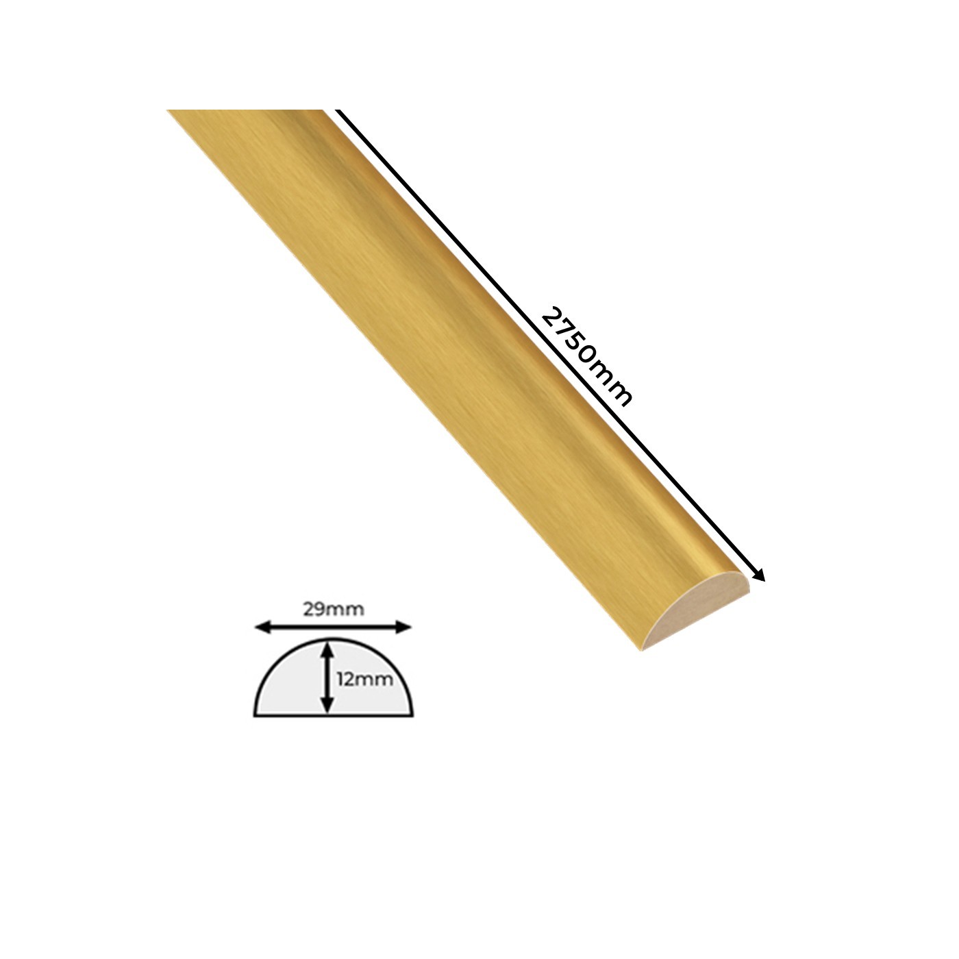 Dekorativní police z MDF - Zlato