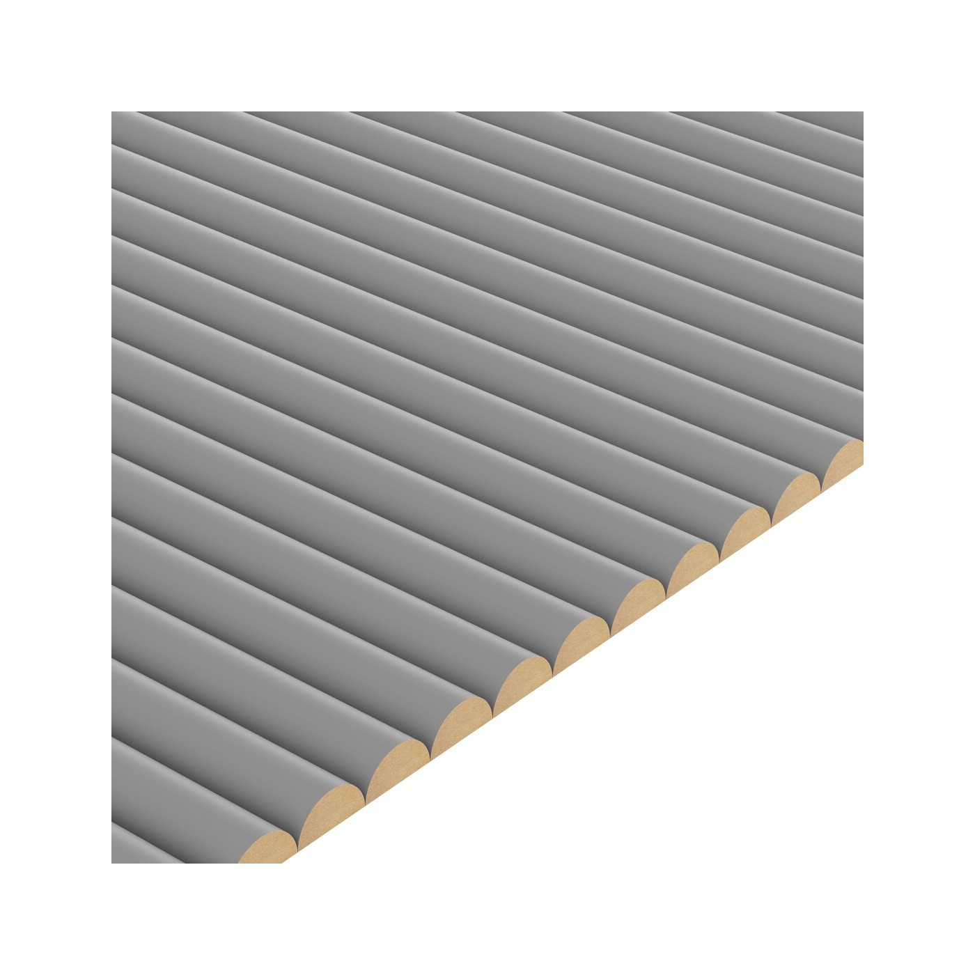 Dekorativní police z MDF - Šedá